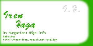 iren haga business card